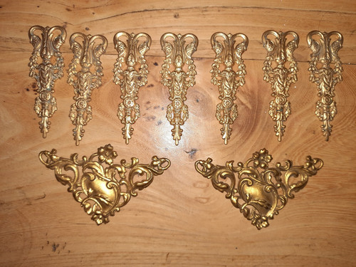 Ancien lot ornement - lot, laiton