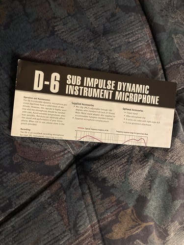 Microphone audix d - audix, 6
