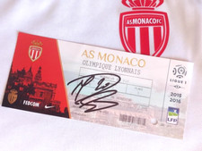 Place Ticket asm AS MONACO FC  15/16 signé MARIO PASALIC ultra foot