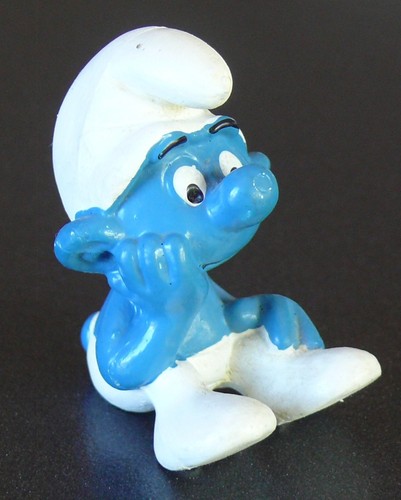 Figurine schtroumpf penseur - figurine,