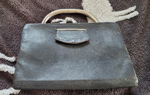 Ancien sac main cuir - ancien,
