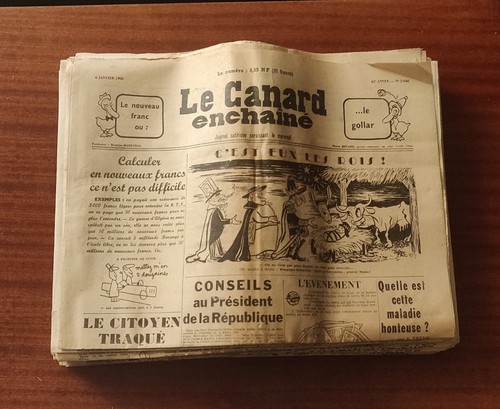Canard enchaîné année - le,