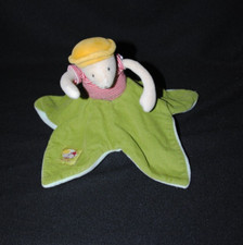 Doudou plat réversible souris oiseau MOULIN ROTY Balthazar et Valentine TTBE