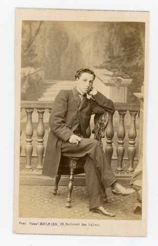 Photo cdv jeune homme - un,