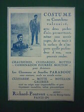 4/34 PUB RICHARD PONTVERT VETEMENT CAOUTCHOUC EQUIPEMENT DE VOL PILOTE FRENCH AD