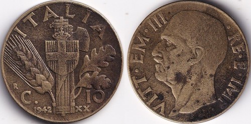 Centesimi 1942 italie - 1942, r