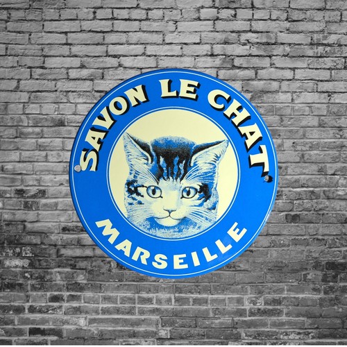Plaque émaillée savon le - émaillée,