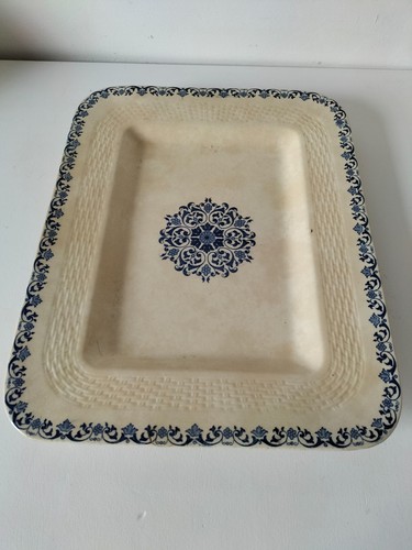 Grand plat ancien - gien, –