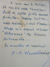 ENVOI AUTOGRAPHE / E.H. Flanet-Ferrier MOSAÏQUE