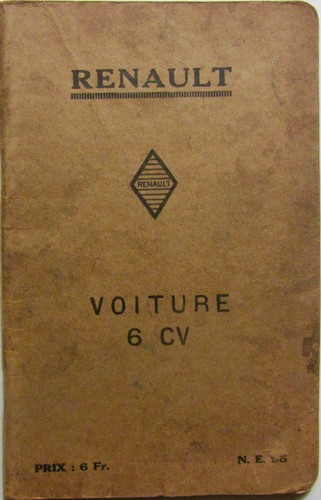 Renault 1927 notice - 1927,