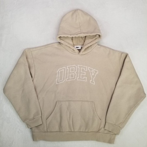 Obey boxy cropped hoodie - obey,
