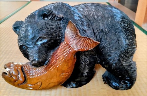 Ours japonais bois avec - bois,