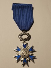 Chevalier Ordre National Du Mérite ARGENT MASSIF French Medal Order SILVER 
