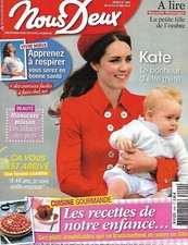NOUS DEUX n°3490 20/05/2014  Kate Middleton/ Recettes de notre enfance/ Respirer
