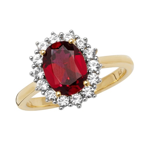 Bague solitaire jaune - solitaire, 9
