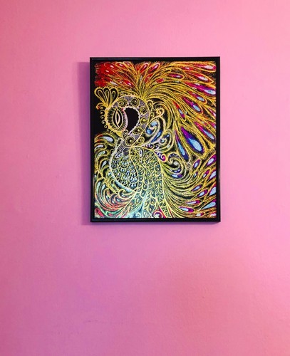 Phoenix pen art print - phoenix,