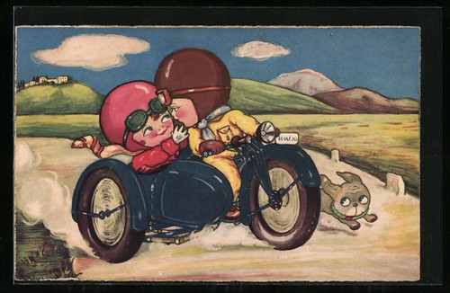 Carte postale artiste il - carte, d'artiste