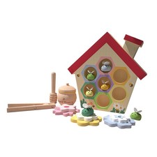 Jouets En Bois Clip Abeille Jeu Montessori Puzzle Enfant Couleur Cognitif Ruche