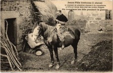 Cpa jeune fille - cpa, bretonne