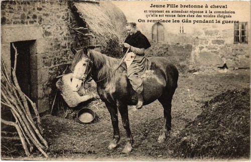 Cpa jeune fille bretonne - cpa,