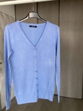 Gilet bleu en maille tricot