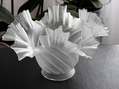 Ancien verre tulipe globe - tulipe,