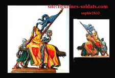 plat d'étain 30mm Segom/Zinnfiguren /Roi de France/Bouvines