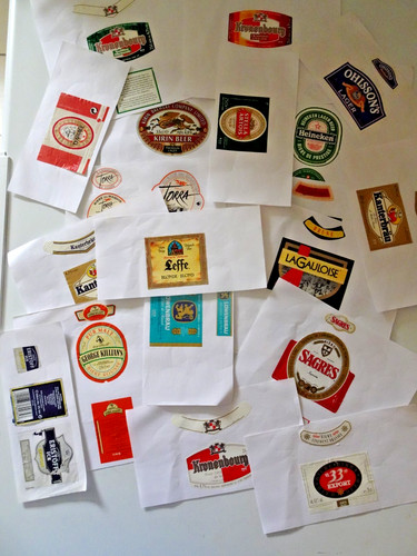 Lot étiquettes de - de,