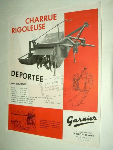 Prospectus charrue garnier - prospectus,
