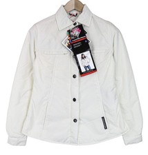 Tucano Urbano Lori Veste Femme XS Off-White Moto Avec Col Coupe-vent