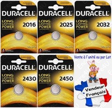 Piles Lithium 3V DURACELL CR 2016 2025 2032 2430 2450 ( x 1 2 5 10 20 30 40 50 )