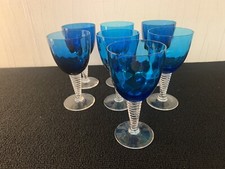 Verres vin bleu modèle - verres, à