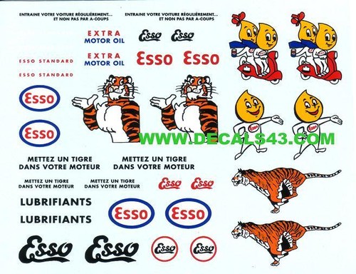 Decals decalcomanie esso - decalcomanie,