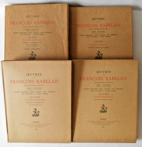 Rabelais oeuvres gargantua - rabelais,