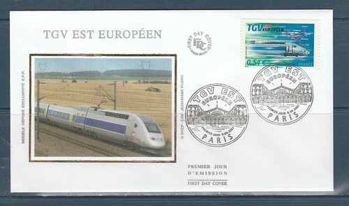 Enveloppe 1er jour - jour, tgv