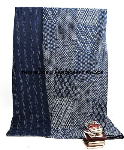 Couverture patchwork kantha - couverture,