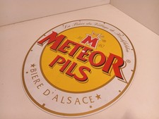 Plaque tole publicite Horloge