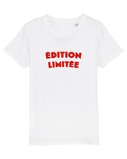 T-shirt enfants manches courtes EDITION LIMITÉE 2 couleur blanc
