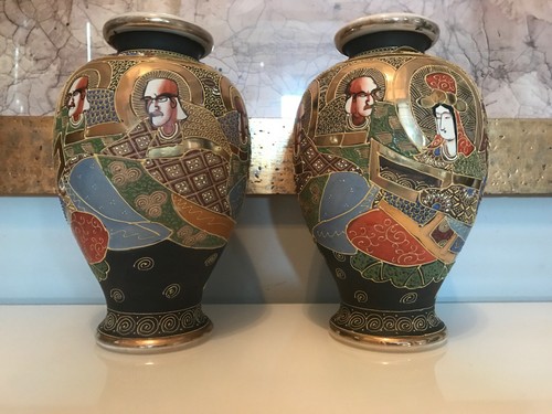 Paire vases cloisonnés - de,