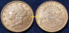 ÉTATS-UNIS année 1904. BELLE PIÈCE 20 DOLLARS OR Liberty. Poids 33,11 gr.