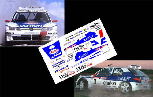 Decals peugeot 306 maxi - decals, 1/43