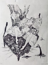 Estampe signée Claire