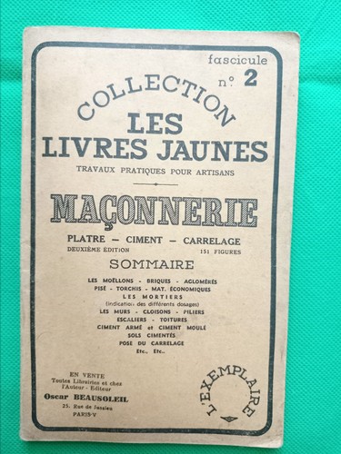 Fascicule maçonnerie - fascicule, n°2