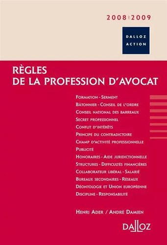 Règles profession - de,