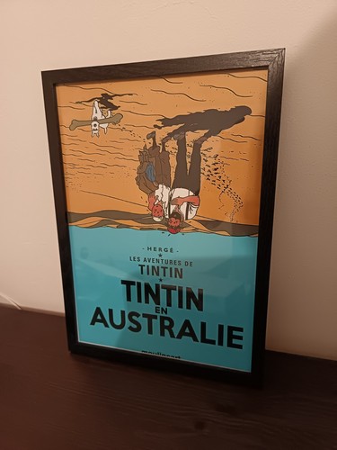 Affiche encadrée tintin - encadrée, a4