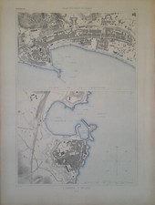 carte marine ancienne ports de