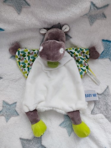 Doudou plat hippopotame bazile - doudou,