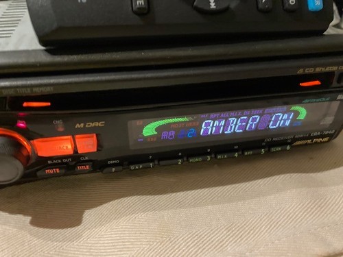 Alpine car audio amber fm - alpine,