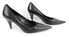 Escarpins pointus tout cuir noir PACO HERRERO T 39,5 Très bon état