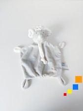 Doudou Plat Princesse Souris Gris Couronne Blanche Attache Tétine - Sucre D'orge